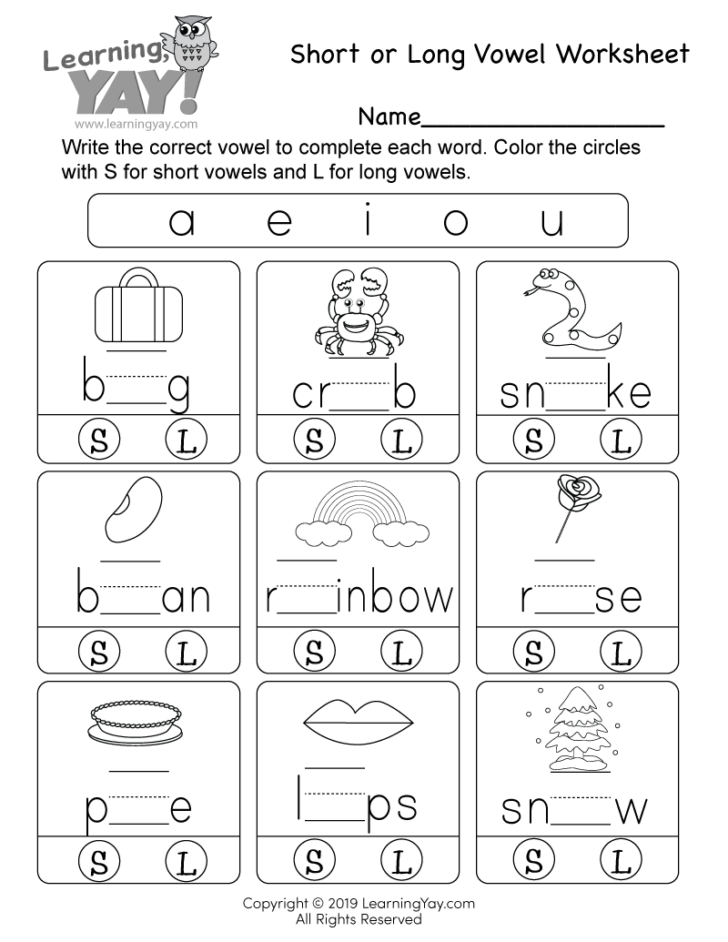 Free Printable Worksheets For First Grade Phonics