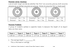 28 Accuracy And Precision Worksheet Answers Percent Error Db excel