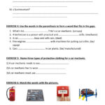 Car Mechanic Test Worksheet