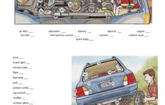 Car Parts And Expressions For Car Mechanic Students Worksheet Free