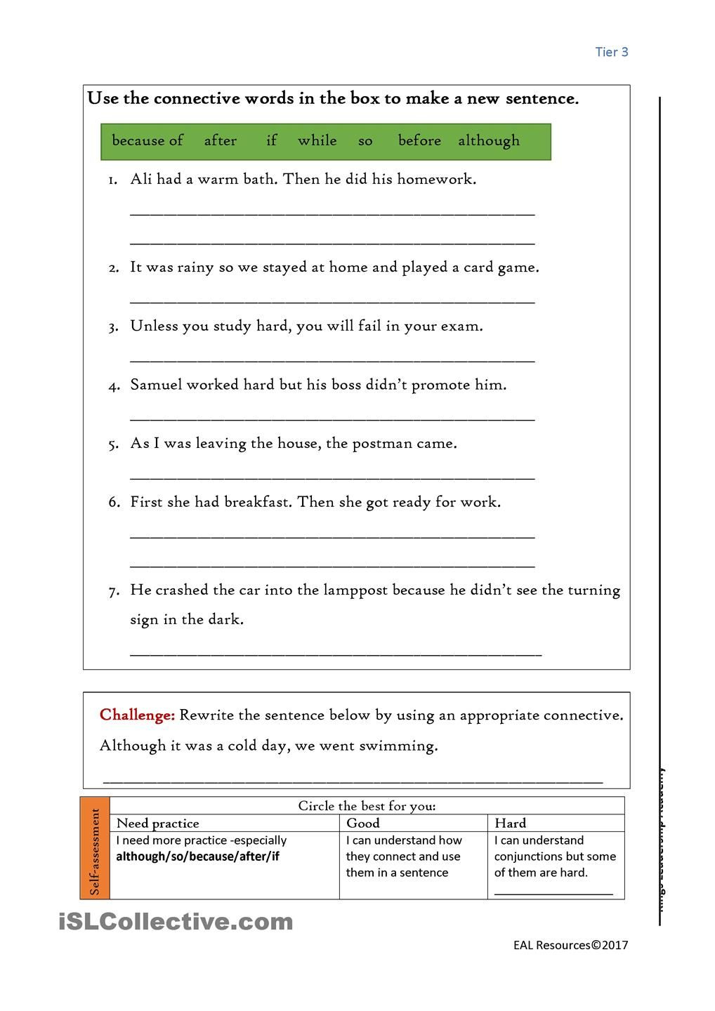 Conjunctions Conjunctions Worksheet Worksheets For Grade 3 Conjunctions