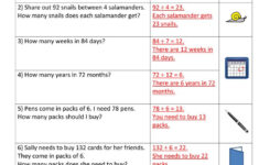 Division Problems 4 2A Answers In 2021 Division Worksheets Grade 4