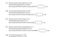Duration In Minutes Part 2 Mental Maths Worksheets Math Words