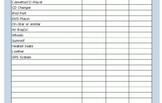 Free Printable Personal Budget Worksheet Car Buying Comparison Car