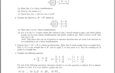 Math 110 Worksheet 5 Topic Linear Transformations Chegg