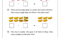 Math Worksheet Story Problems Word Problems Subtraction 1st