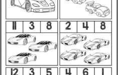 Race Car Quantity Worksheets Numbers 1 6 Numbers Preschool Math
