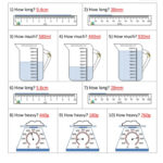 Reading Scales Metric Units 4C Answers In 2020 Measurement Worksheets