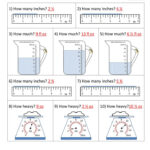 Reading Scales Standard Units 4A Answers Measurement Worksheets