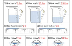 Reading Scales Standard Units 4A Answers Measurement Worksheets