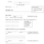 Resume Worksheet Template Download Printable PDF Templateroller