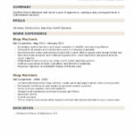 Shop Mechanic Resume Samples QwikResume