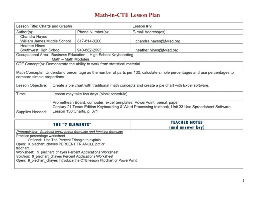 Spreadsheet Lesson Plans For High School Db excel